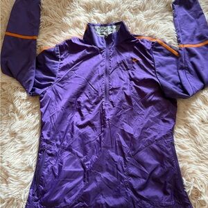 Nike Purple and Orange Women's Jacket Golf Dri fit